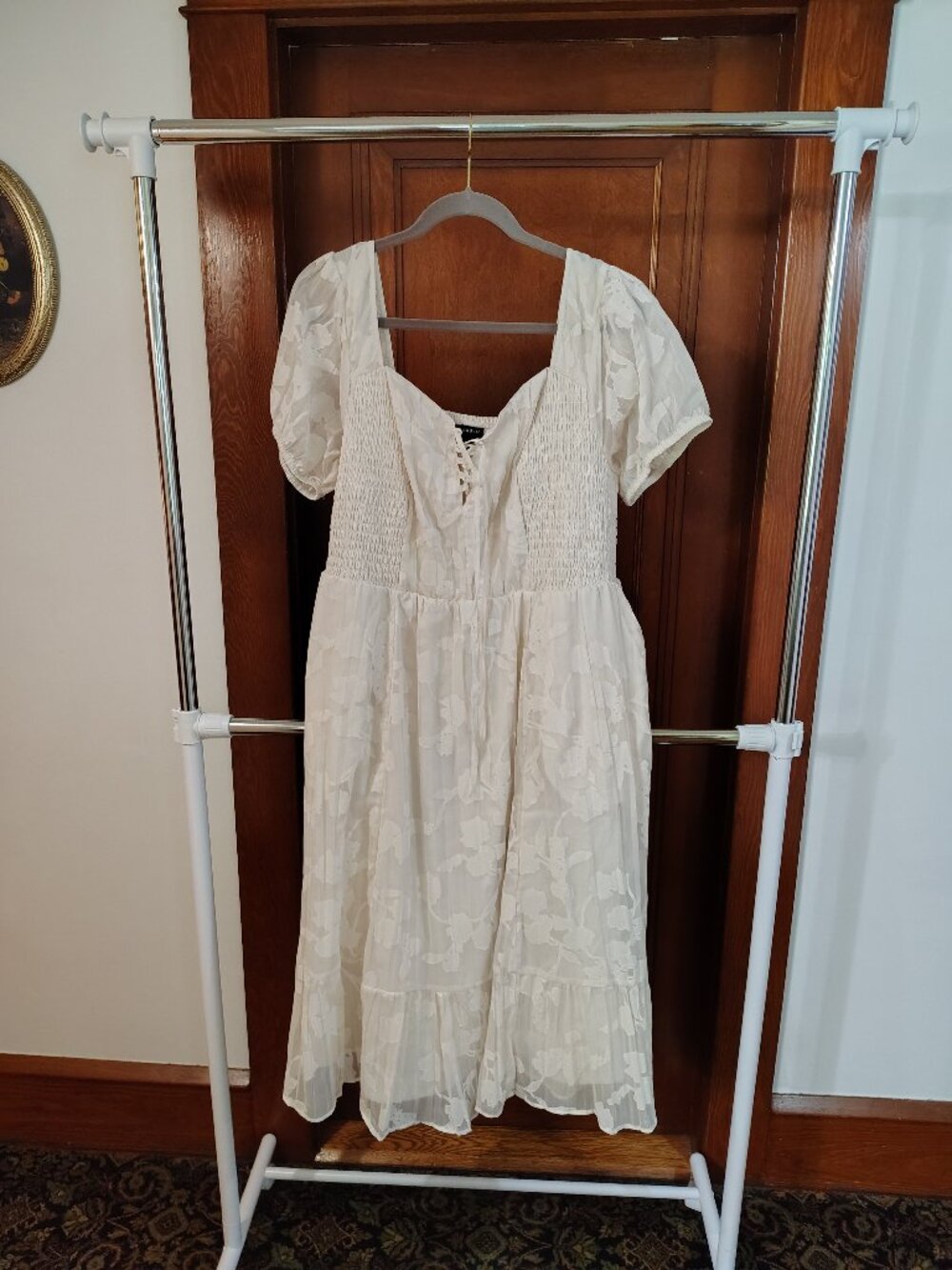 Torrid lace dress with tie front